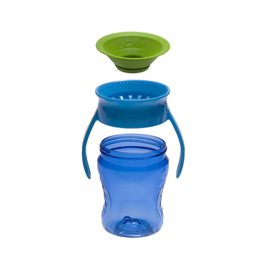 Vaso antiderrame baby tritan color azul - Wow Cup