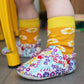Zapatos Mini Shoes Poco Nido Australian Flowers Light Blue